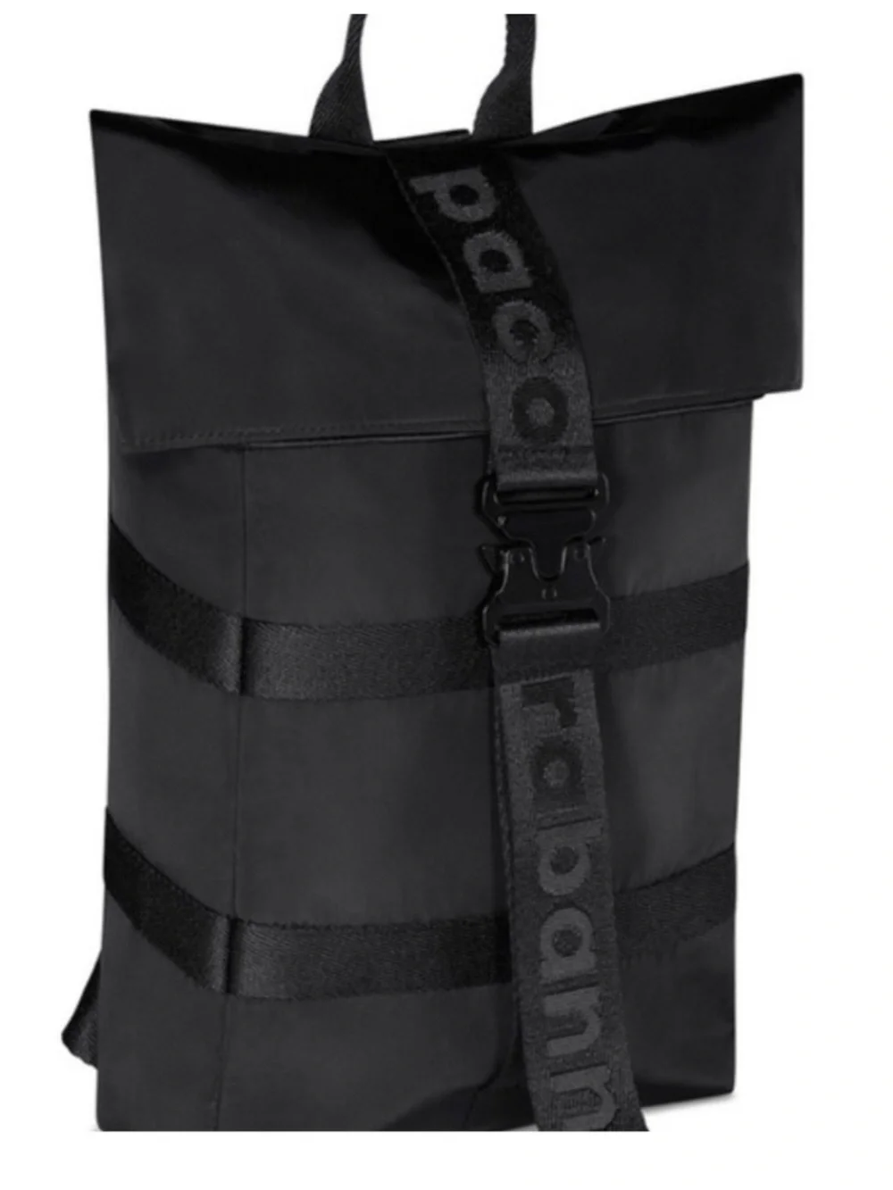 Paco Rabanne Black Nylon Phantom Backpack, Men’s or Unisex